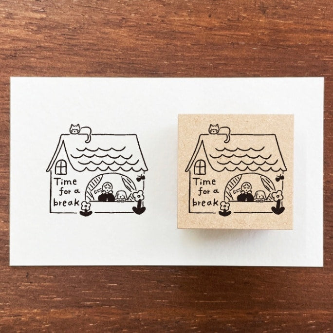 Stamp Marche Marl-chan Rubber Stamp - Time for a Break