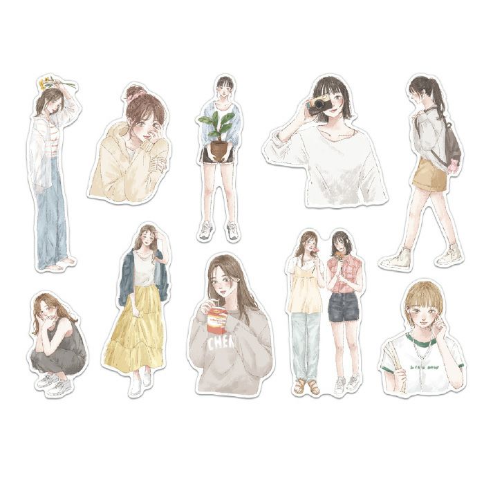 Mind Wave Amie Sticker Flakes - Comic Girl