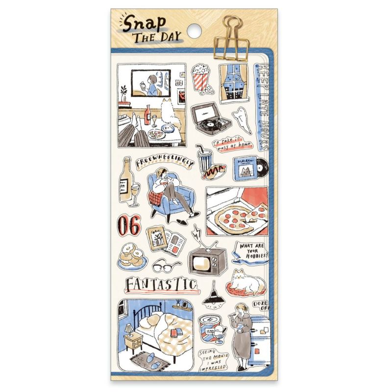 Mind Wave Snap the Day Sticker Sheet - Watching a Movie