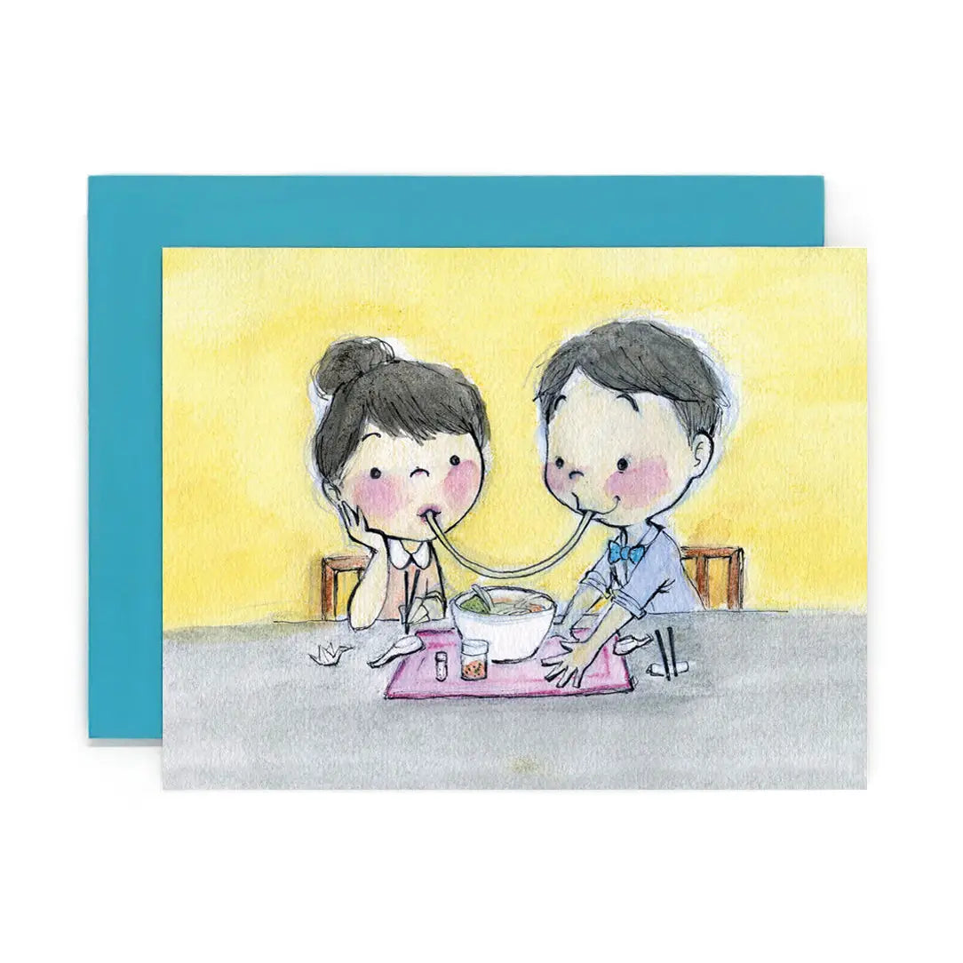 Le Petit Elefant Greeting Card - Ramen Kiss