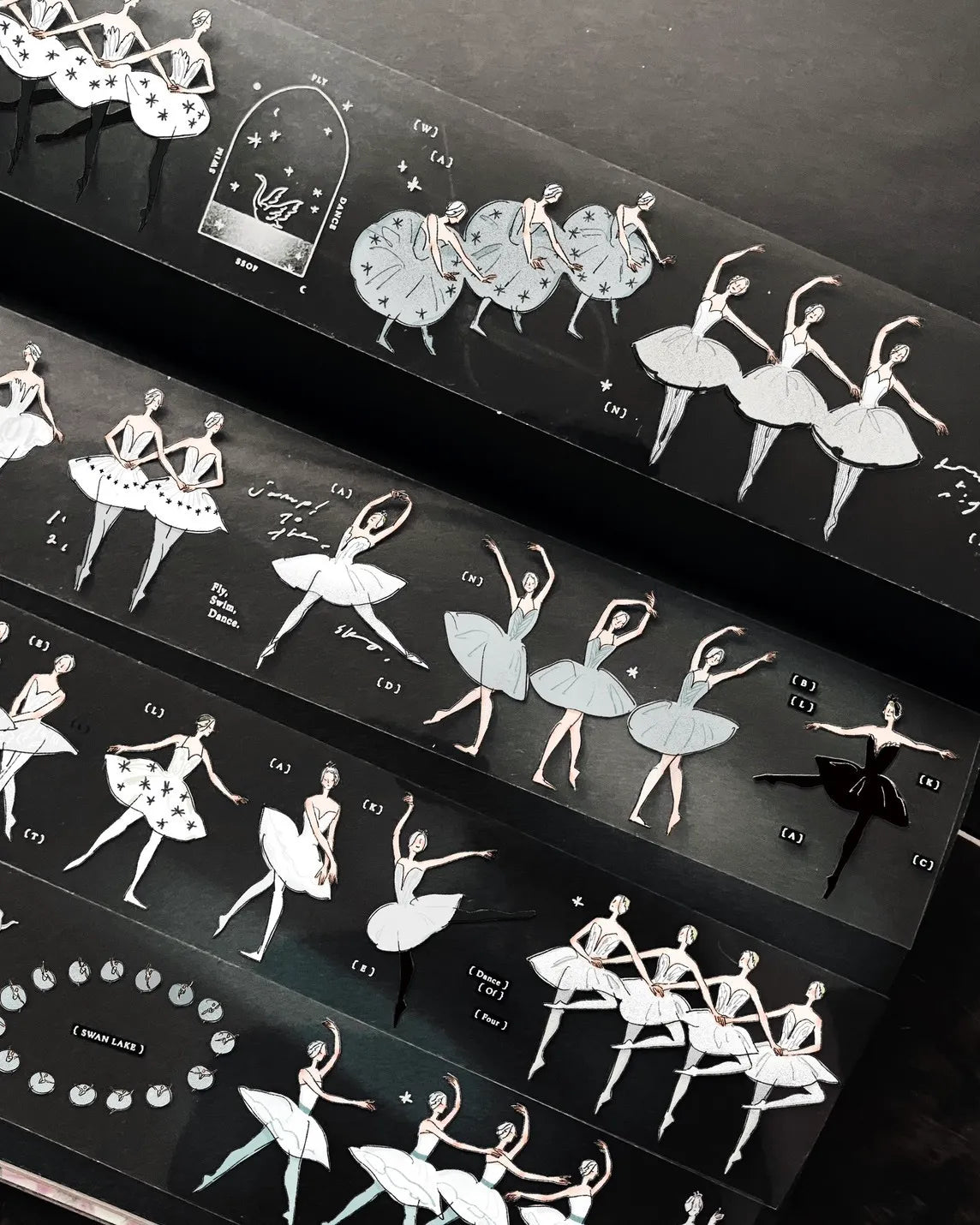 Somesortof.fern PET Tape - Swan Lake