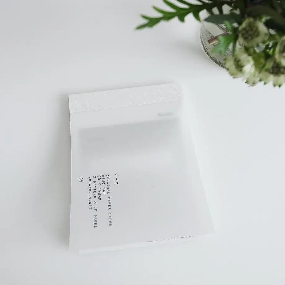 YOHAKU Memo Pad 08 Receipt M-051