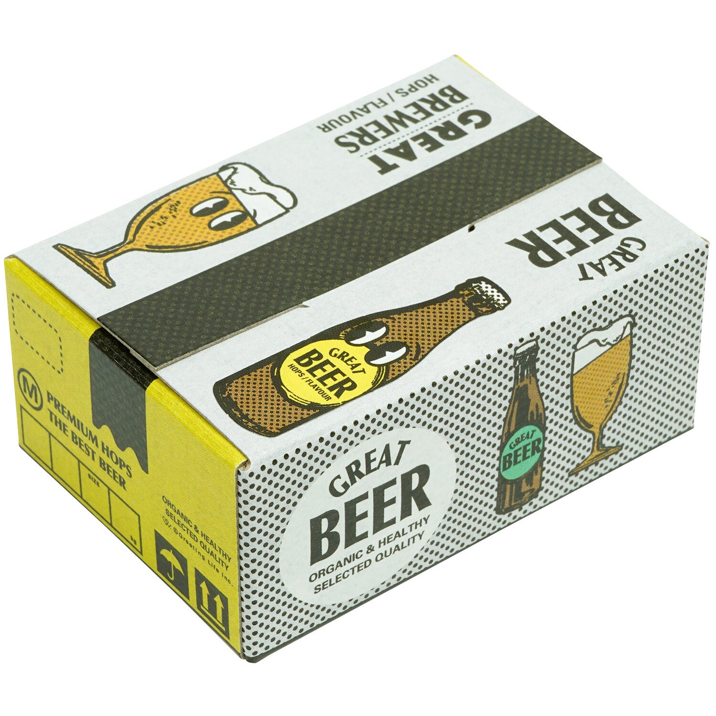 Greeting Life Inc. Shipping Box Sticker Flake Set - Beer