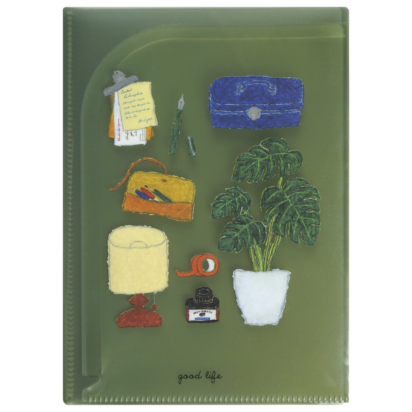 Greeting Life Inc. Yusuke Yonzo 6 Pocket A5 File Folder