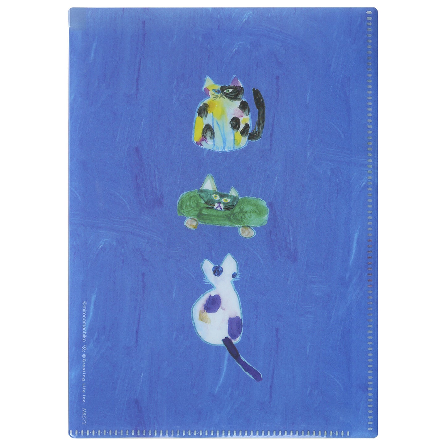 Greeting Life Inc. Miroco Machiko Cat 6 Pocket A5 File Folder