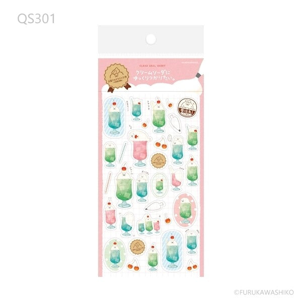Furukawa Shiko Sticker Sheet - Animal Sweets Shop Seal