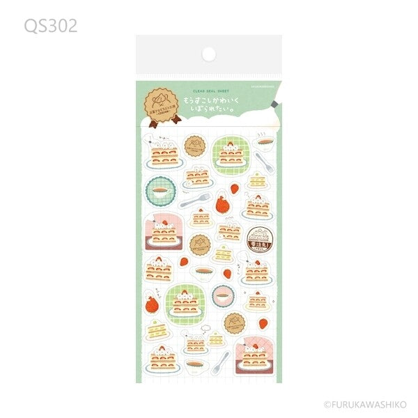 Furukawa Shiko Sticker Sheet - Animal Sweets Shop Rabbits