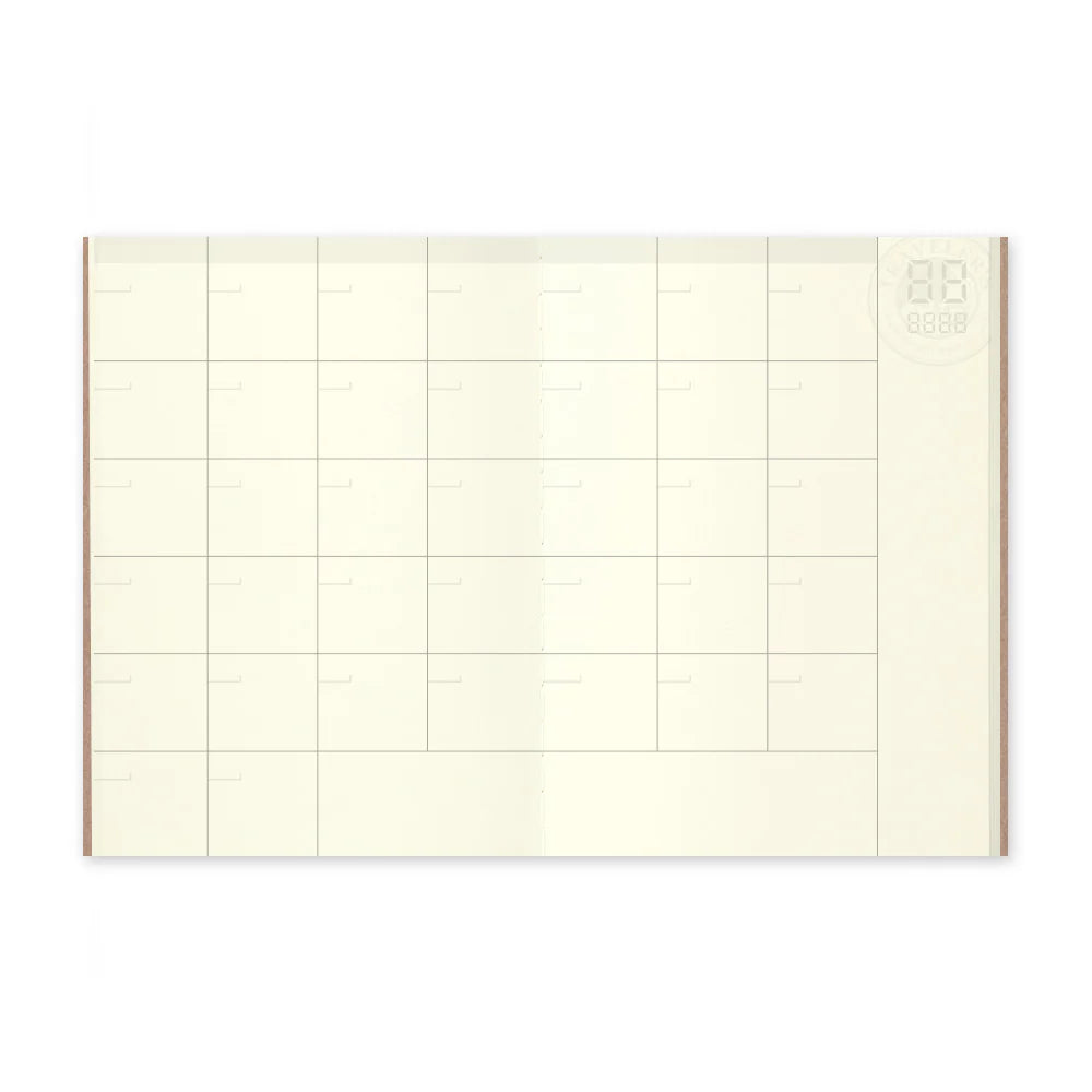 TRAVELER'S notebook Passport Size 006 Monthly Free Diary Refill