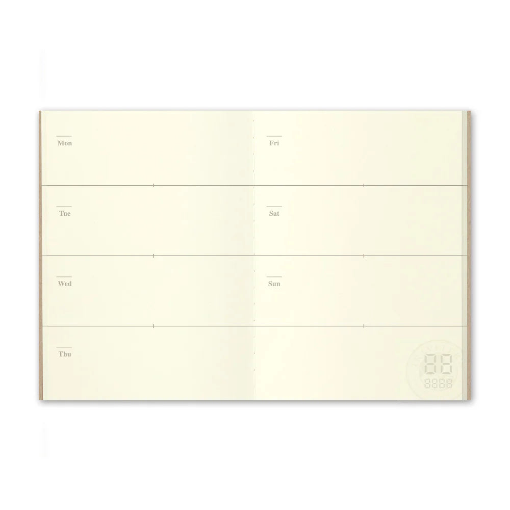 TRAVELER'S notebook Passport Size 007 Weekly Free Diary Refill