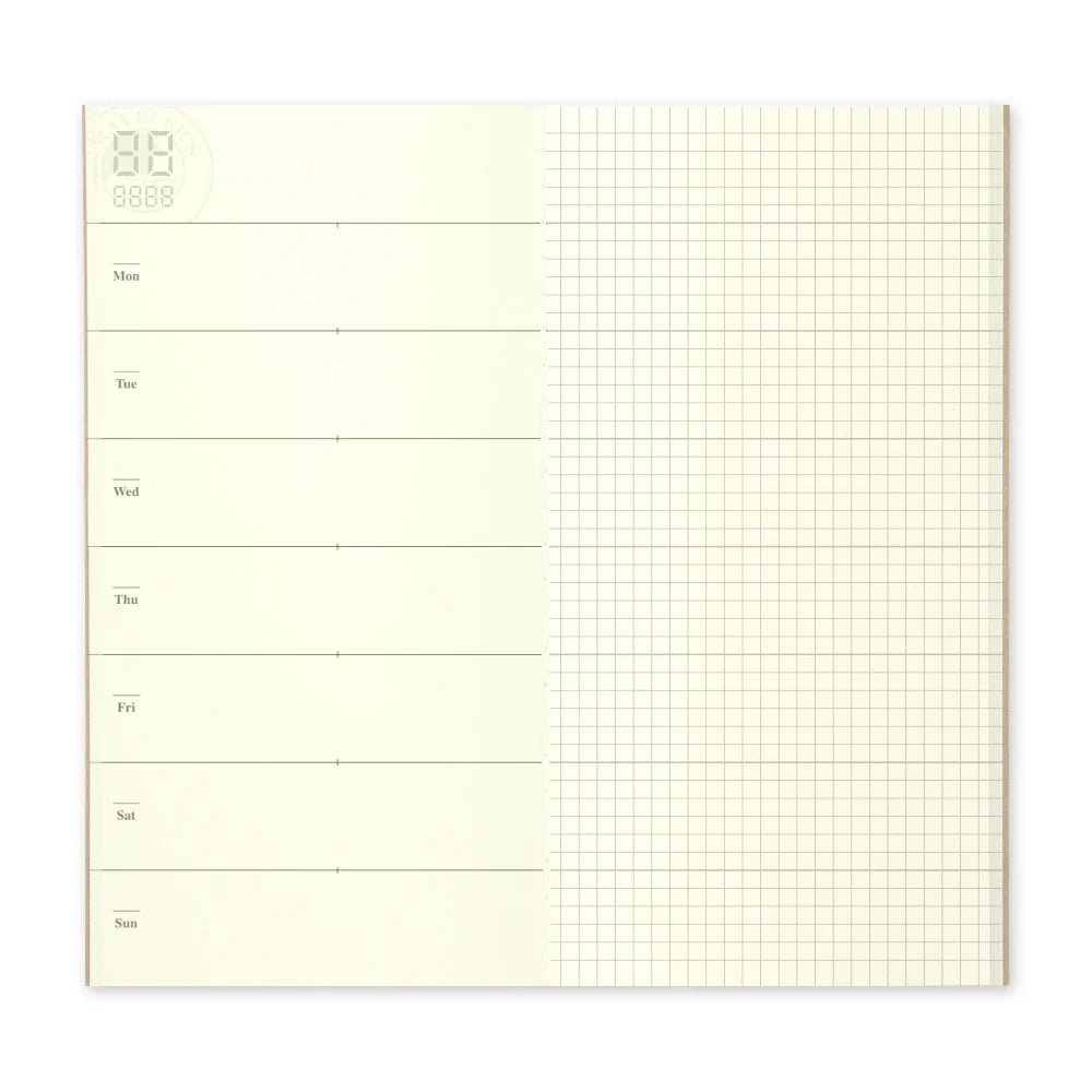 TRAVELER'S notebook Regular Size 019 Free Diary (Weekly + Memo)