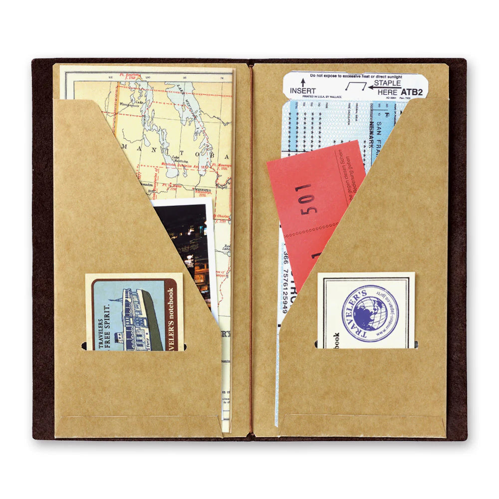 TRAVELER'S notebook Regular Size 020 Kraft Paper Folder Refill