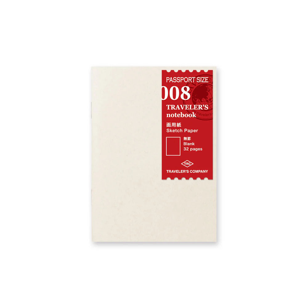 TRAVELER'S notebook Passport Size 008 Sketch Paper Refill
