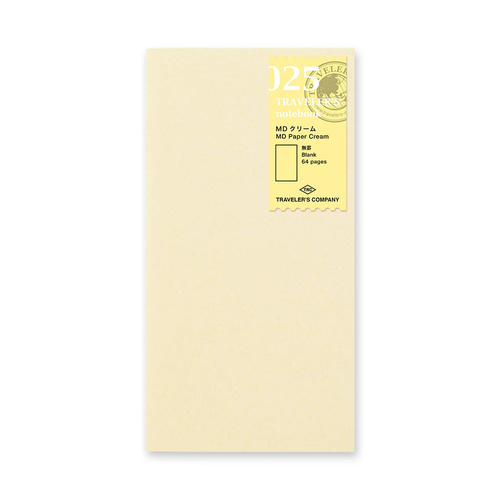 TRAVELER'S notebook Regular Size 025 MD Paper Cream Refill