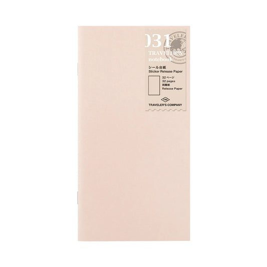 TRAVELER'S notebook Regular Size 031 Sticker Release Paper Refill