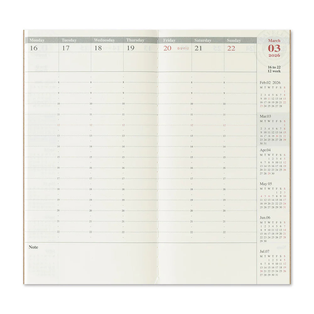 PRE-ORDER TRAVELER'S notebook 2026 Vertical - Regular Size