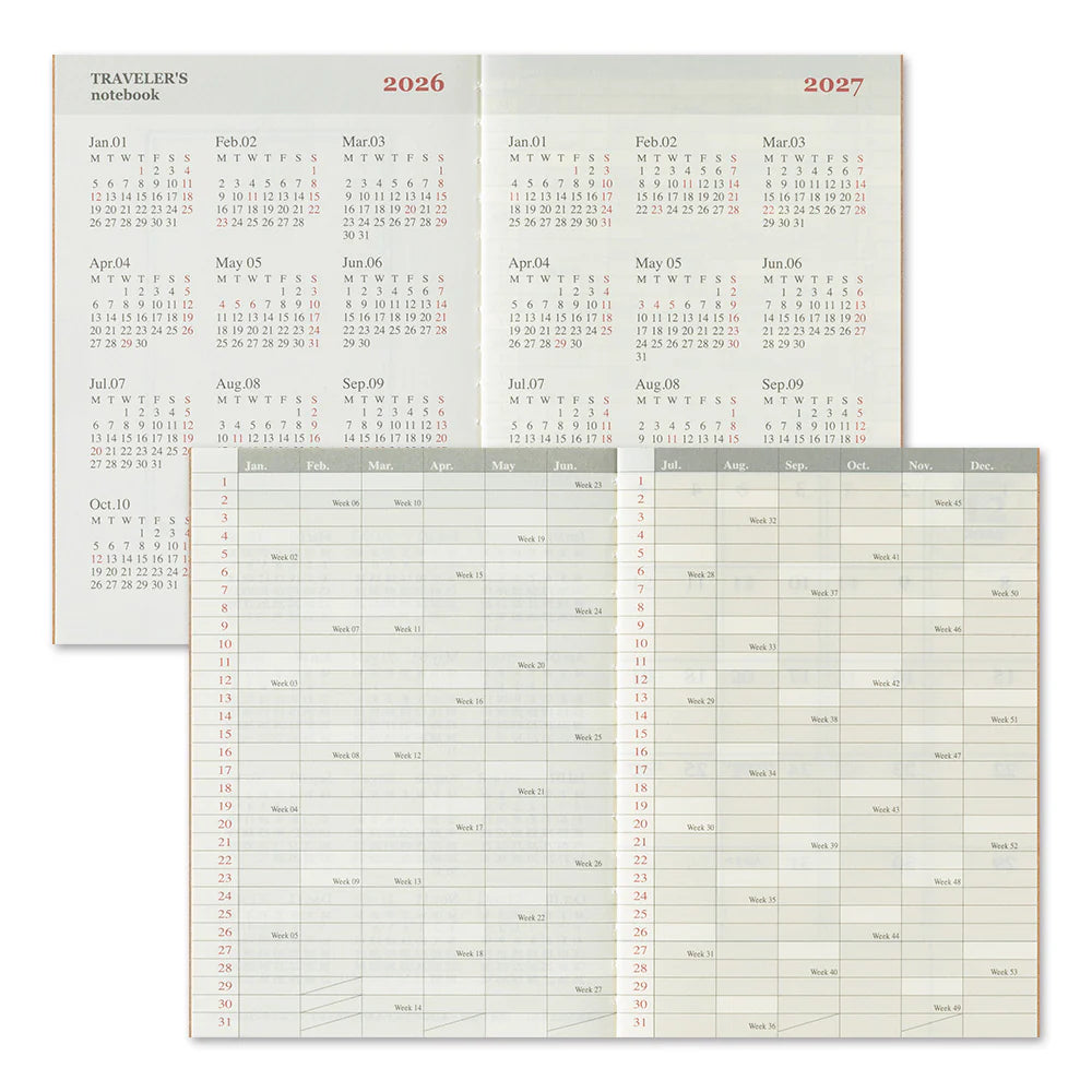 PRE-ORDER TRAVELER'S notebook 2026 Monthly Diary - Passport