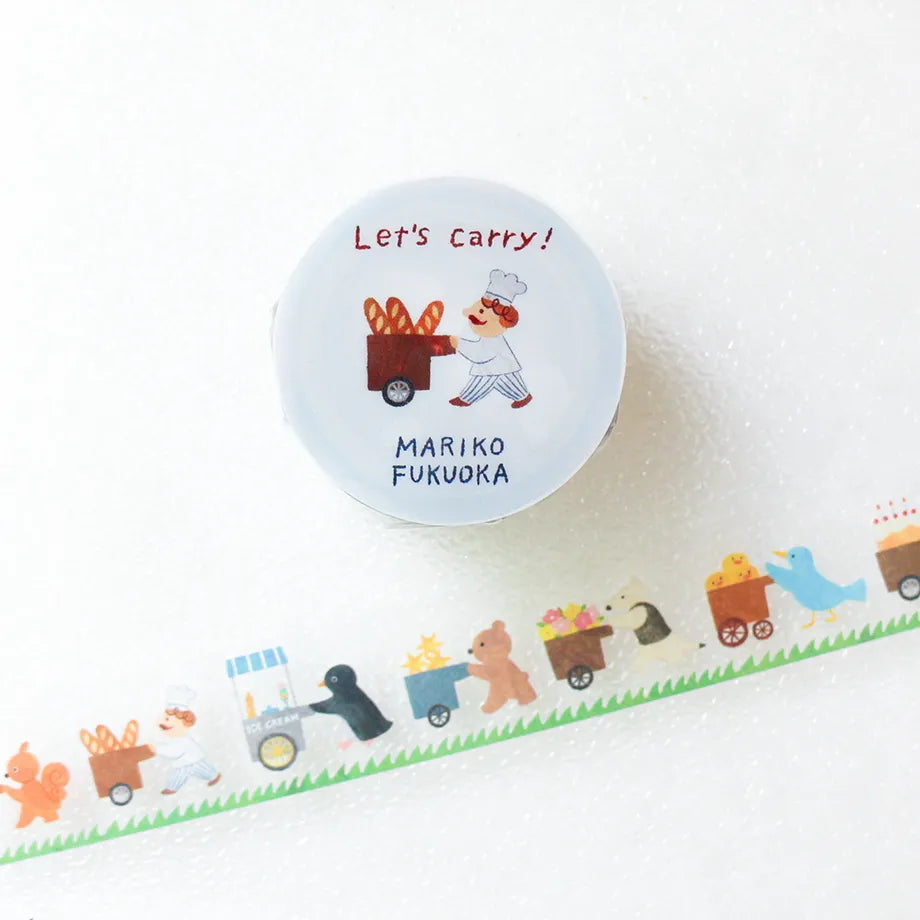 Cozyca x Mariko Fukuoka PET Tape - Let's Carry