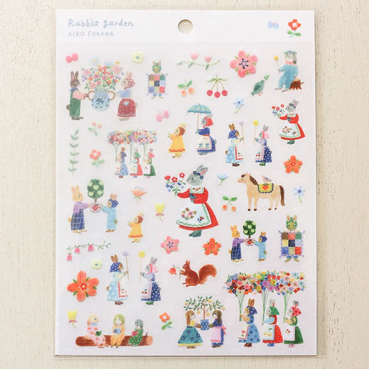 Cozyca Aiko Fukawa Stickers - Rabbit Garden