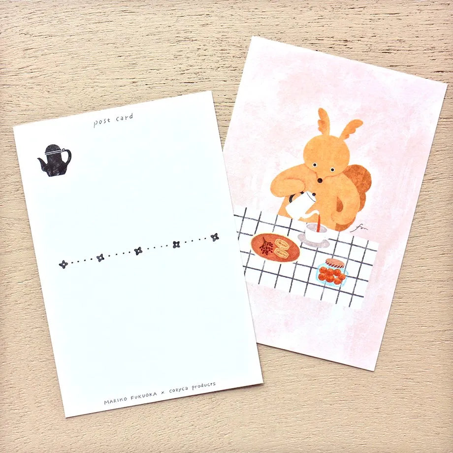 Cozyca x Mariko Fukuoka Postcard Set - Tea Time