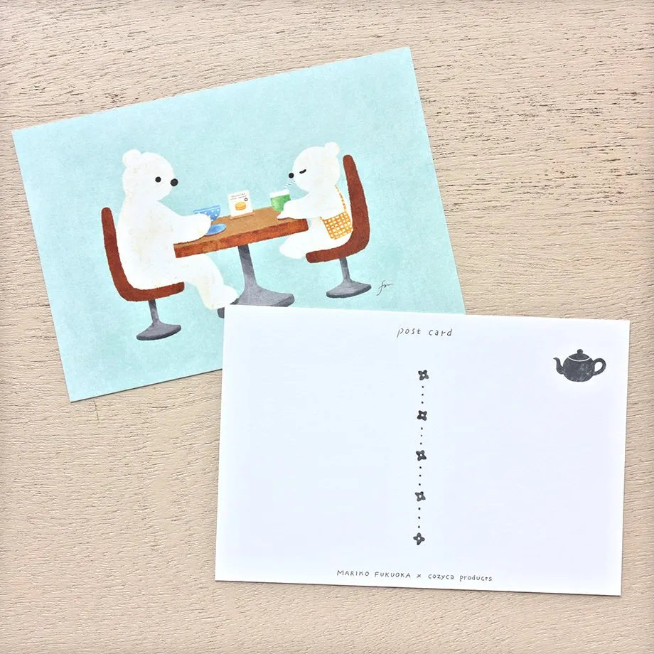 Cozyca x Mariko Fukuoka Postcard Set - Tea Time