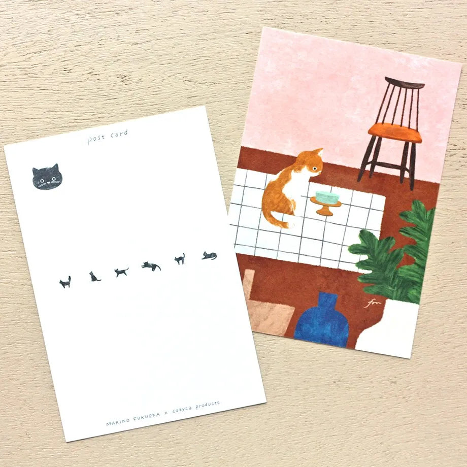 Cozyca x Mariko Fukuoka Postcard Set - Meow