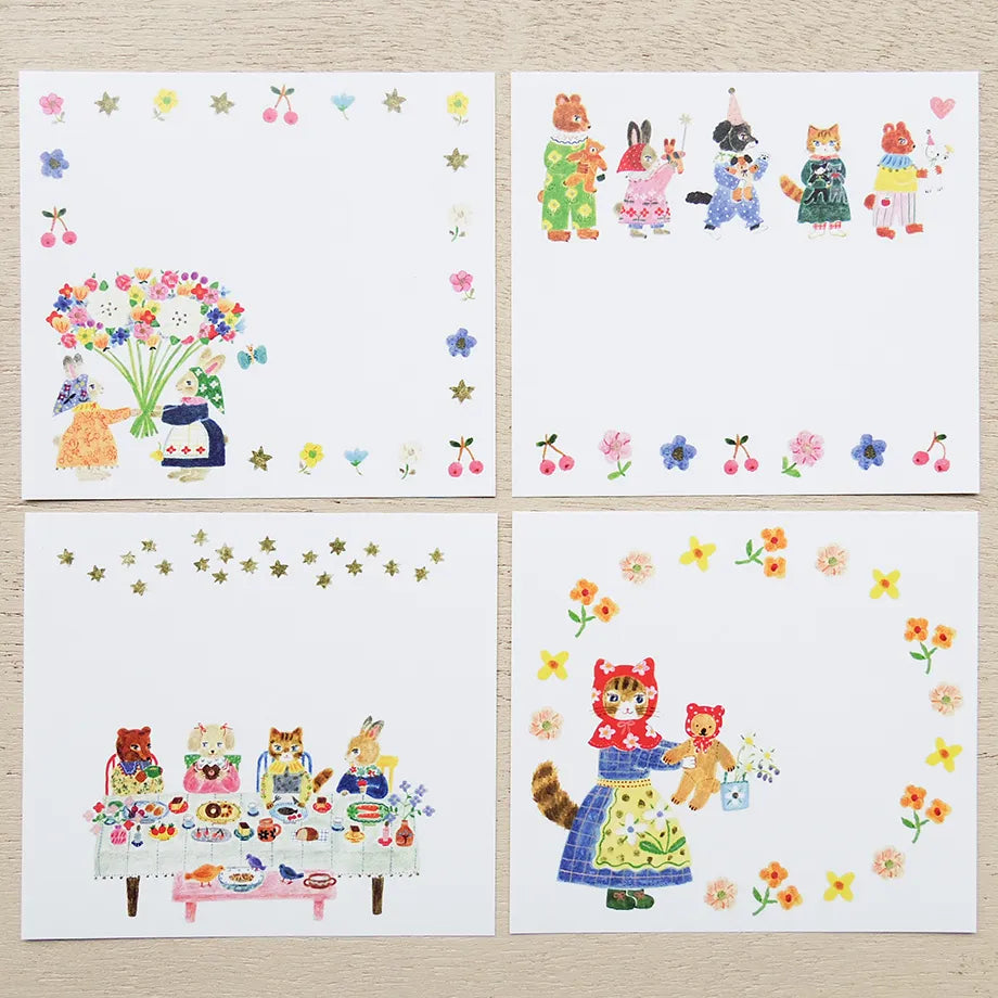 Cozyca x Aiko Fukawa Memo Pad - Little Fluffy Friends