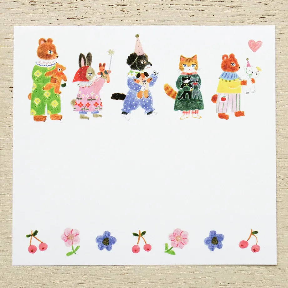 Cozyca x Aiko Fukawa Memo Pad - Little Fluffy Friends