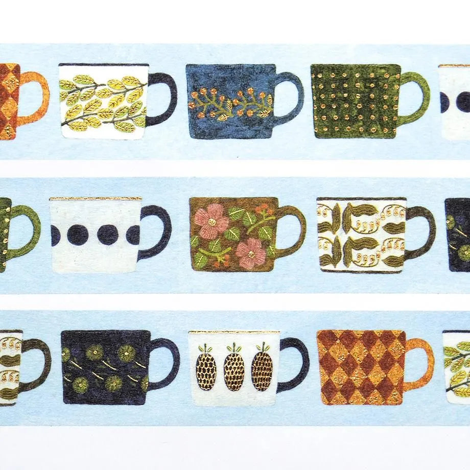 Cozyca x Asano Midori Foil Stamped Washi Tape - My Favorite Mugs