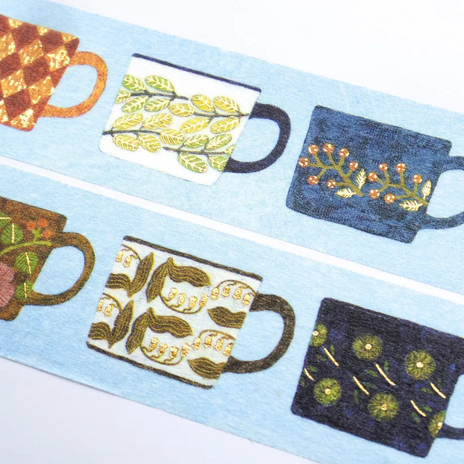 Cozyca x Asano Midori Foil Stamped Washi Tape - My Favorite Mugs