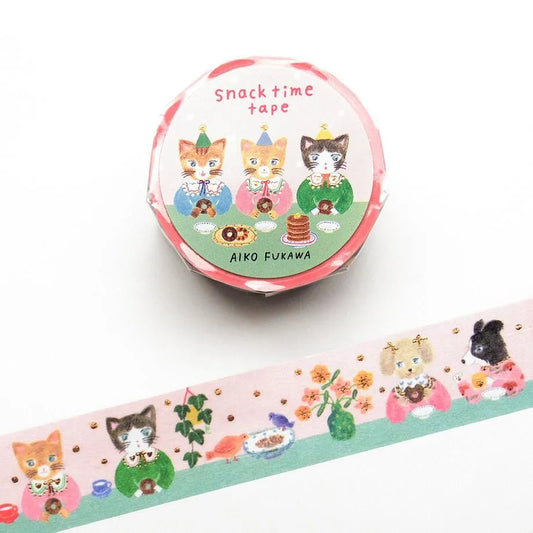 Cozyca x Aiko Fukawa Foil Stamped Washi Tape - Snack Time