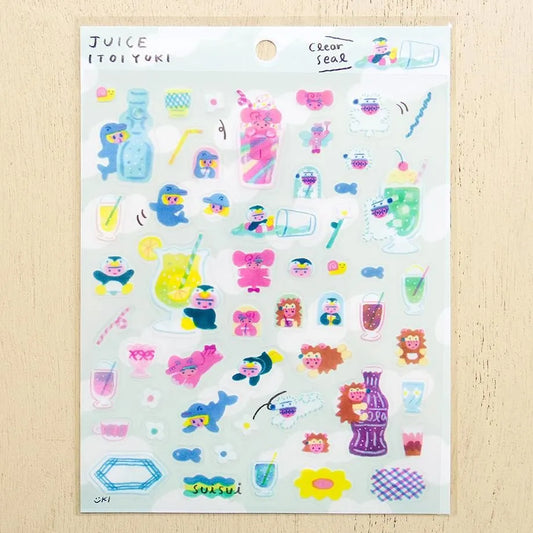 Cozyca x Itoi Yuki Sticker Sheet - Juice