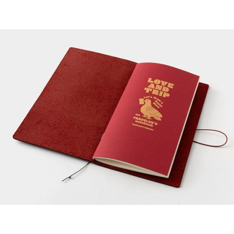 TRAVELER'S notebook Limited Edition LOVE AND TRIP Regular Red