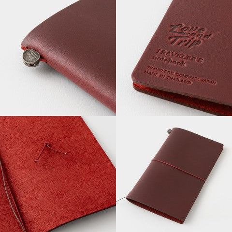TRAVELER'S notebook Limited Edition LOVE AND TRIP Regular Red