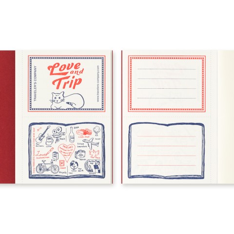 TRAVELER'S notebook Limited Edition LOVE AND TRIP Passport Red