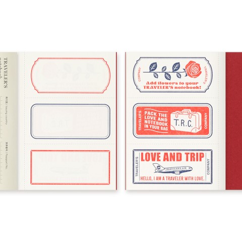 TRAVELER'S notebook Limited Edition LOVE AND TRIP Passport Red