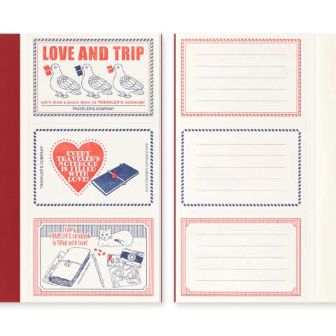 TRAVELER'S notebook Limited Edition LOVE AND TRIP Regular Size Refill