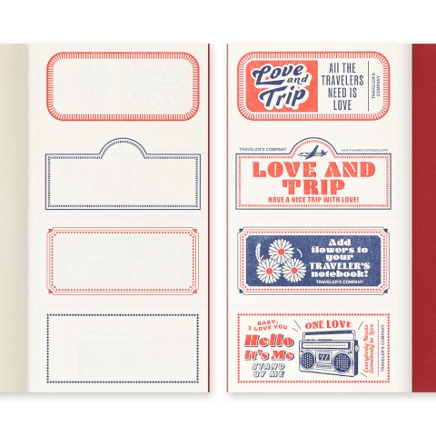 TRAVELER'S notebook Limited Edition LOVE AND TRIP Regular Size Refill