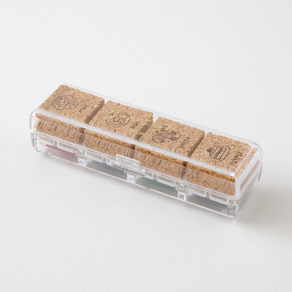 Midori Yuru Log Pre-Inked Paintable Stamp Set - Sweet