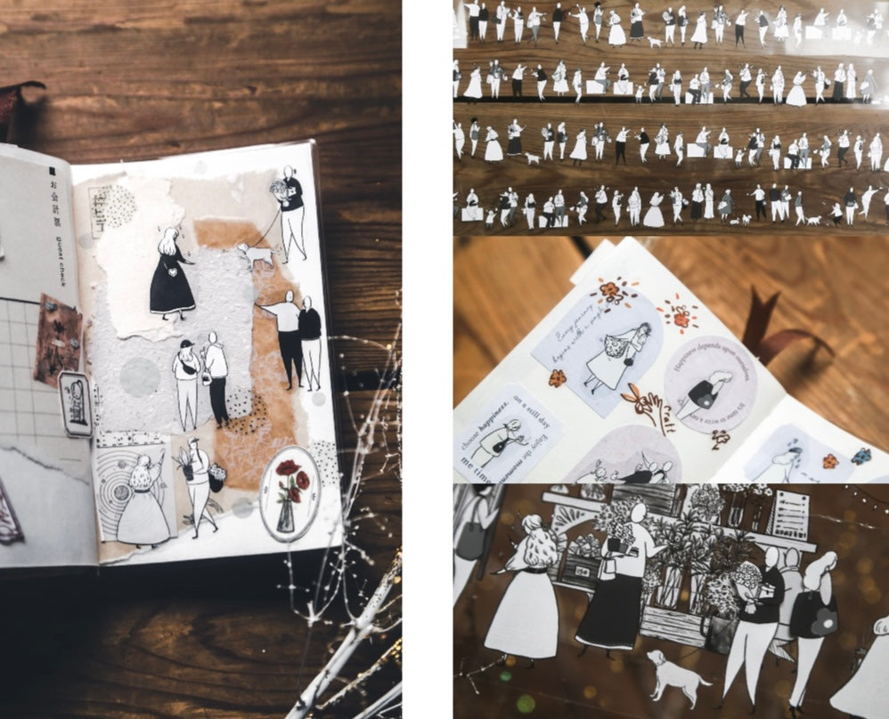 Modaizhi PET Tape - New Market Diary Characters