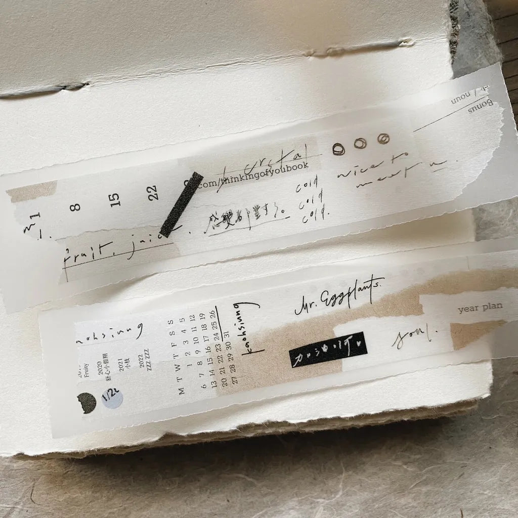 Mr. Eggplants Washi Tape - Think Note II