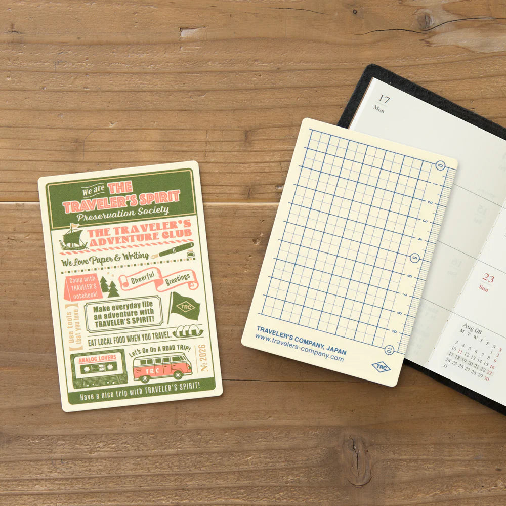 PRE-ORDER TRAVELER'S notebook Plastic Sheet 2026 - Passport Size