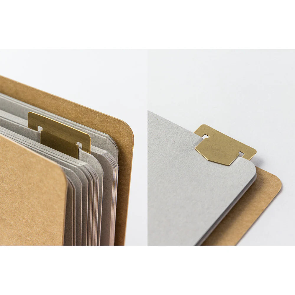 TRAVELER'S COMPANY Brass Template Bookmark Number