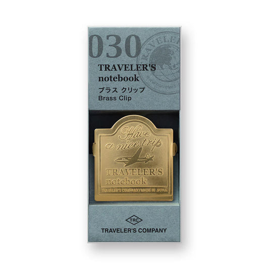TRAVELER'S notebook 030 Brass Clip - Airplane
