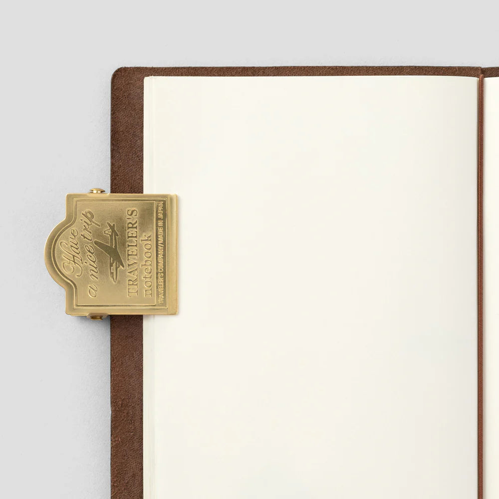 TRAVELER'S notebook 030 Brass Clip - Airplane