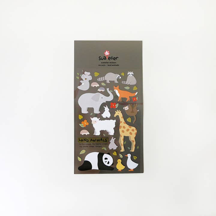 Suatelier Land Animals Stickers