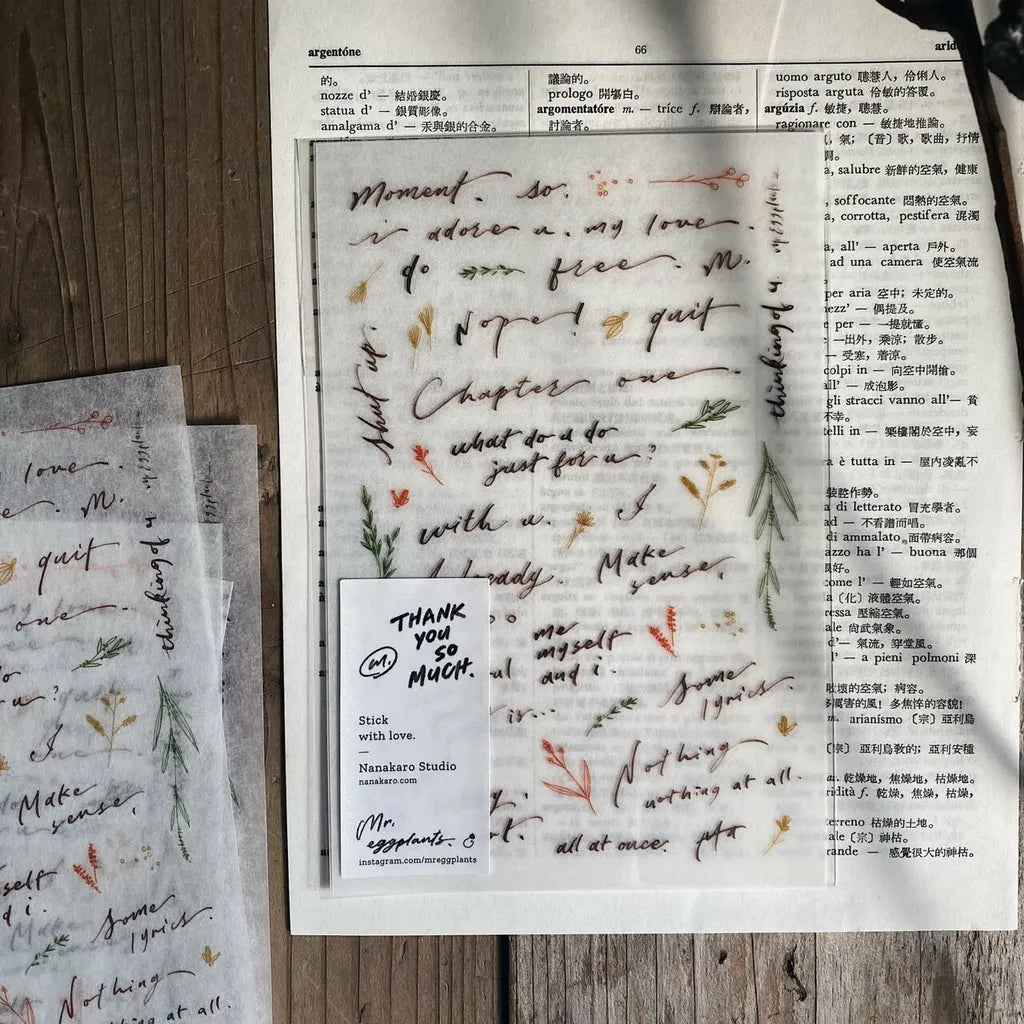 Mr. Eggplants Transfer Sticker - Chapter One