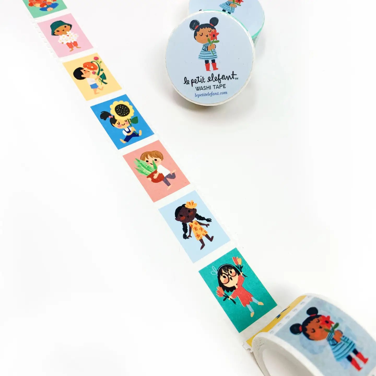Le Petit Elefant Washi Tape - Kids and Flowers