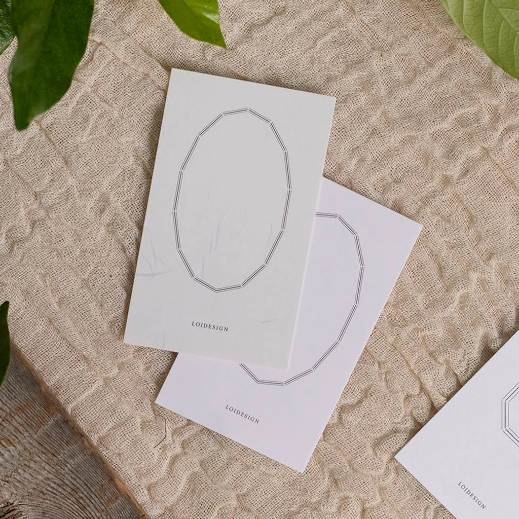 Loi Design Collage Cards - White