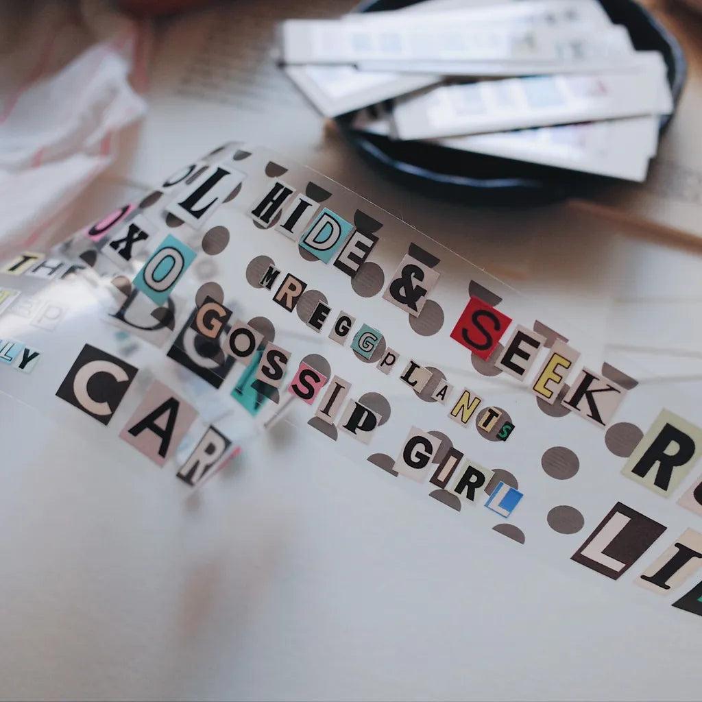 Mr. Eggplants PET Tape - Peekaboo Words