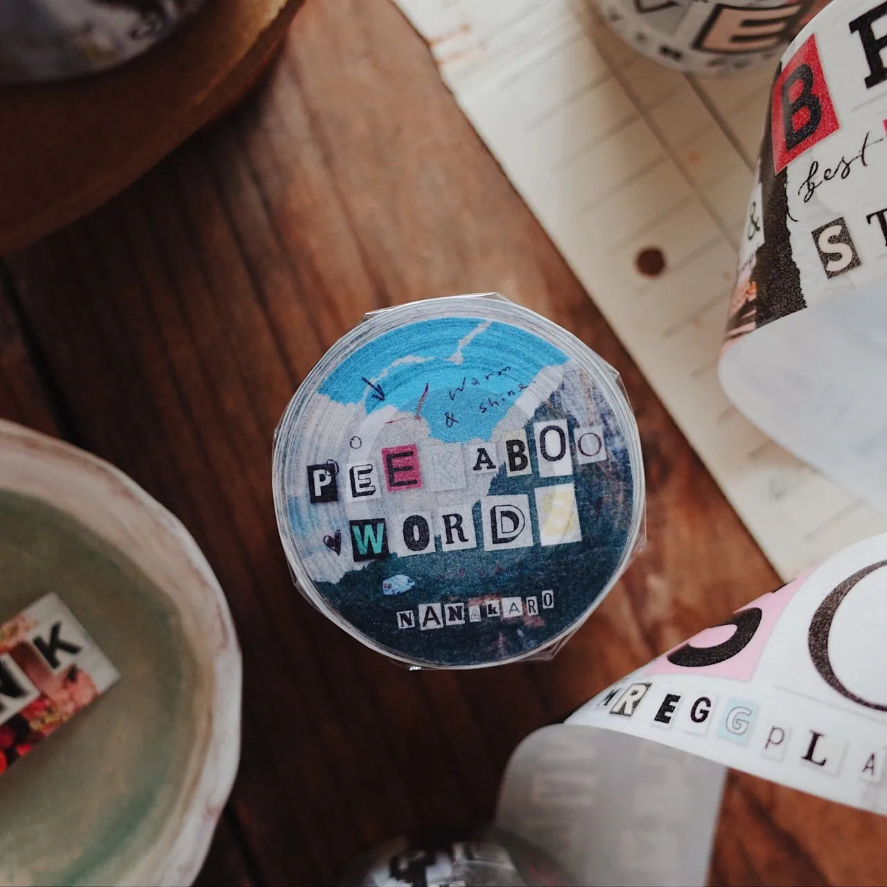 Mr. Eggplants Washi Tape - Peekaboo Words